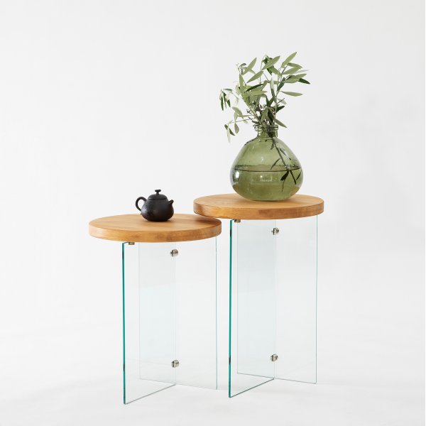 Serenity Beistelltisch-Set 35/35 cm - Eiche