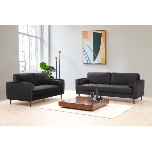 Rome 2-Sitzer-Sofa - Schwarz