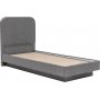 Lody Einzelbett mit Stauraum 90 x 200 cm - Grau