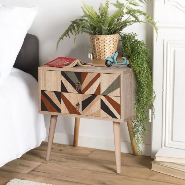 City Triangle Nachttisch - Beige City Triangle Nachttisch - Beige