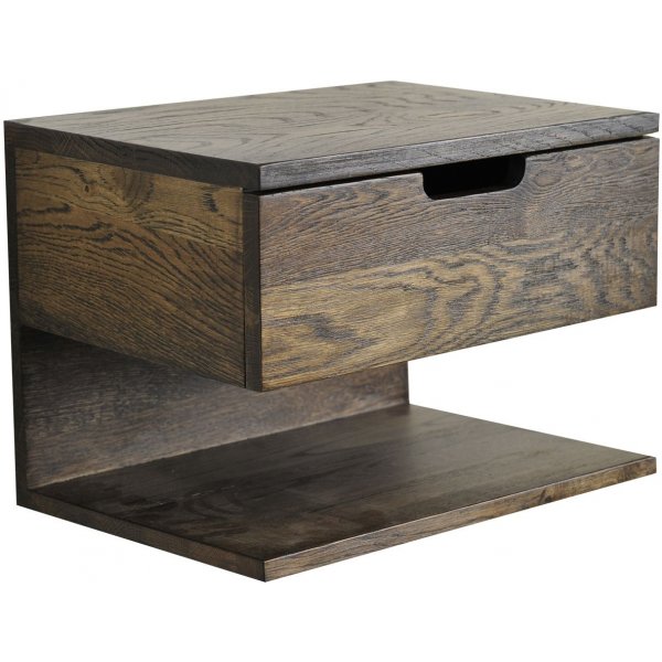 Frikk Nachttischwand - Braun lackiert