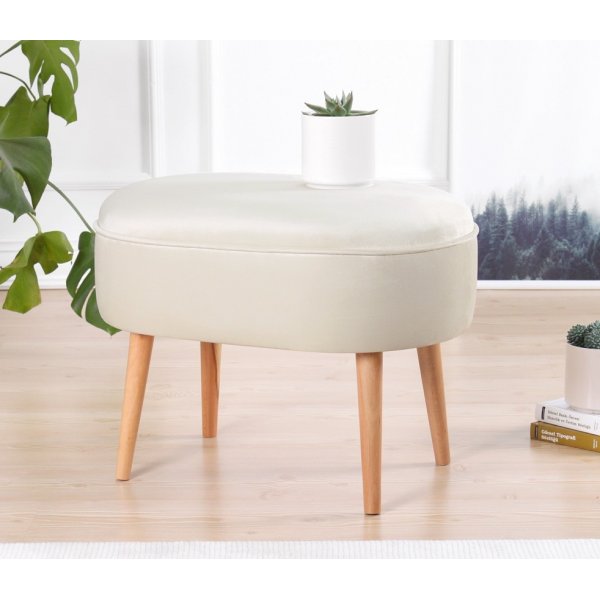 Moile Hocker - Creme Moile Hocker - Creme