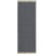 Ian Wollteppich 70 x 240 cm - Grau