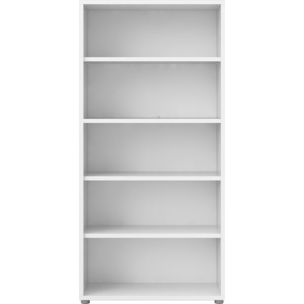 Prima Bücherregal mit 5 Fächern - Weiß Prima Bücherregal mit 5 Fächern - Weiß