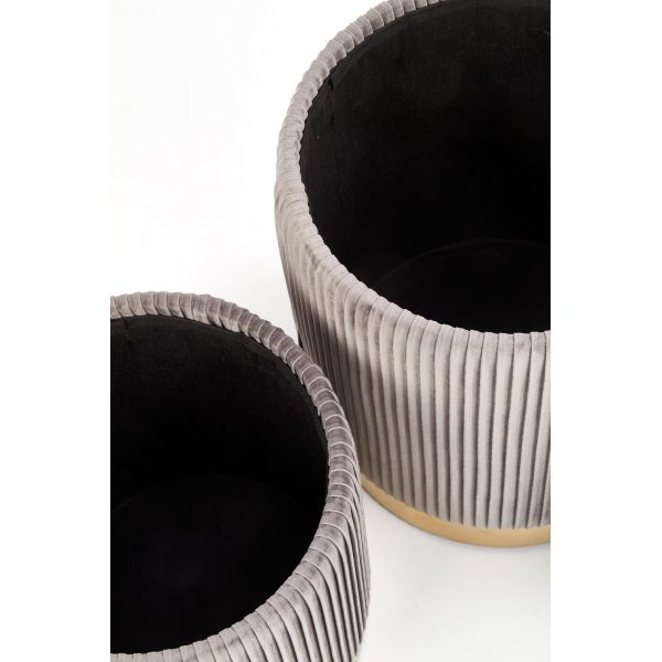 Meddick Hocker - Grau Meddick Hocker - Grau