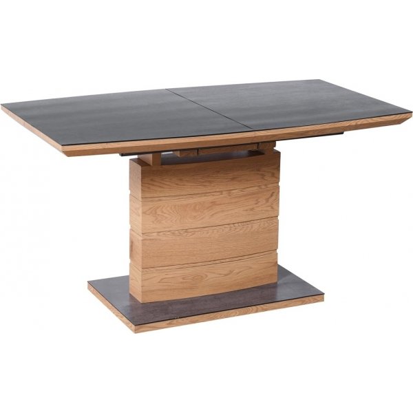 Viggen Esstisch 140-180 cm - Dunkelgrau/Eiche Viggen Esstisch 140-180 cm - Dunkelgrau/Eiche