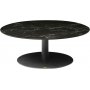Pandora Couchtisch 100 x 100 cm - Schwarze Marmorimitation