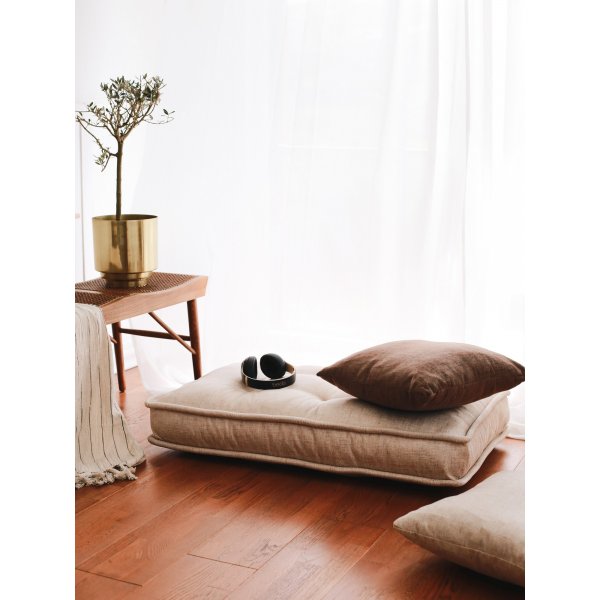 Natürlicher Sitzpuff - Creme Natürlicher Sitzpuff - Creme