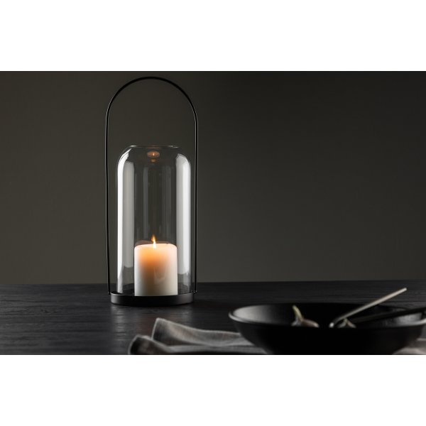 Flora Laterne Ø13 cm - Schwarz Flora Laterne Ø13 cm - Schwarz