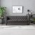 Royal Chesterfield 3-Sitzer-Sofa aus dunkelbraunem Kunstleder + Mbelpflegeset fr Textilien