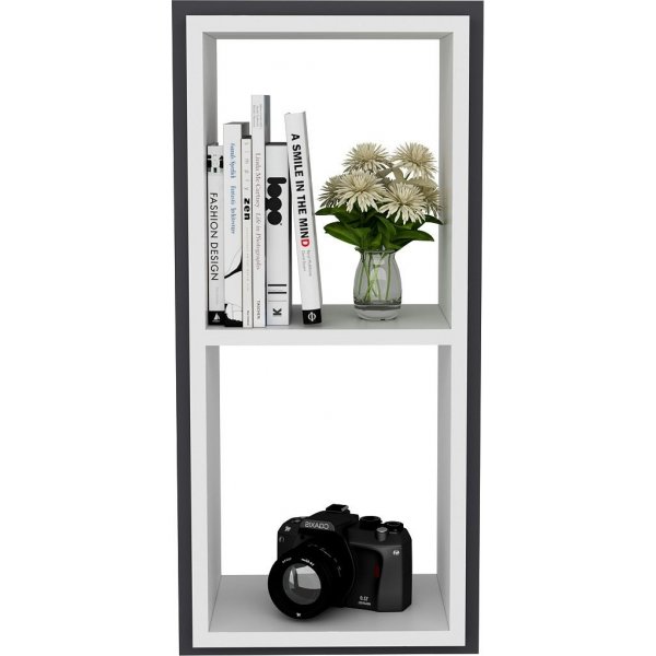 Wandregal Zera - Anthrazit/Wei