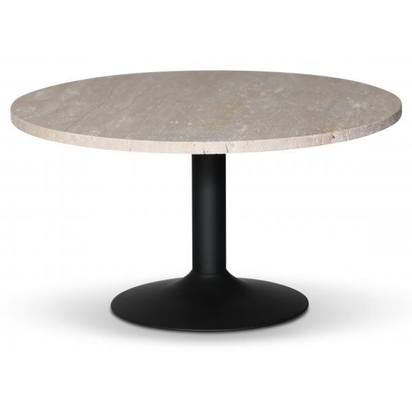 Break around Couchtisch - Schwarz / Limestone Travertine