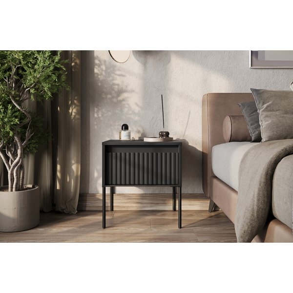 Trend-Nachttisch - Schwarz
