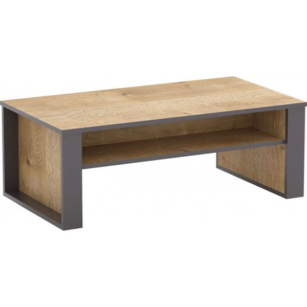 Manhattan Couchtisch 110 x 60 cm - Eiche/dunkelgrau