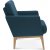 Sessel Montana - Optionale Farbe des Rahmens und der Polsterung