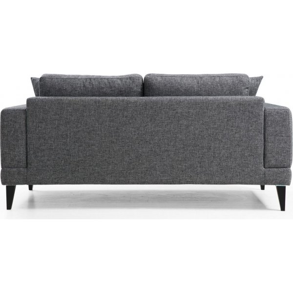 Nordisches 2-Sitzer-Sofa - Dunkelgrau