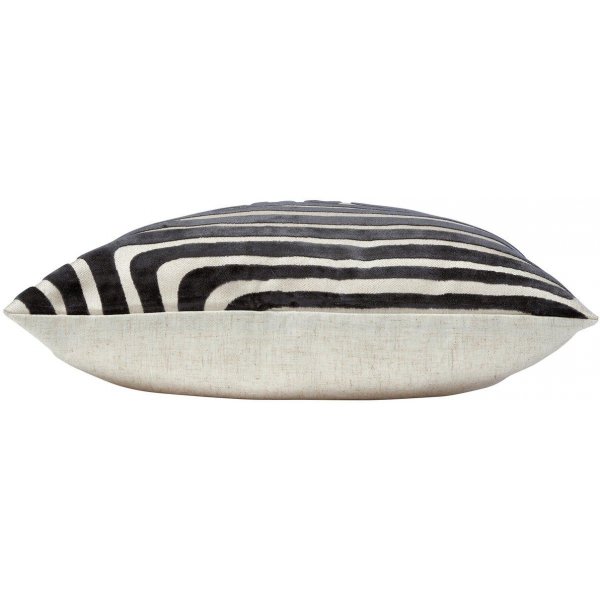 Molly Kissenbezug 45 x 45 cm - Grau-Schwarz Molly Kissenbezug 45 x 45 cm - Grau-Schwarz