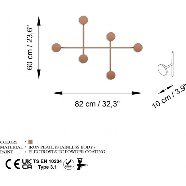 Damen-Kleiderbügel - Kupfer Damen-Kleiderbügel - Kupfer