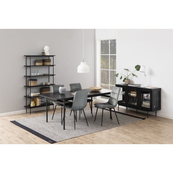 B�cherregal Angus 172 cm - Schwarz