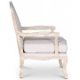 Sessel Cholet - Antik-Finish / Leinen