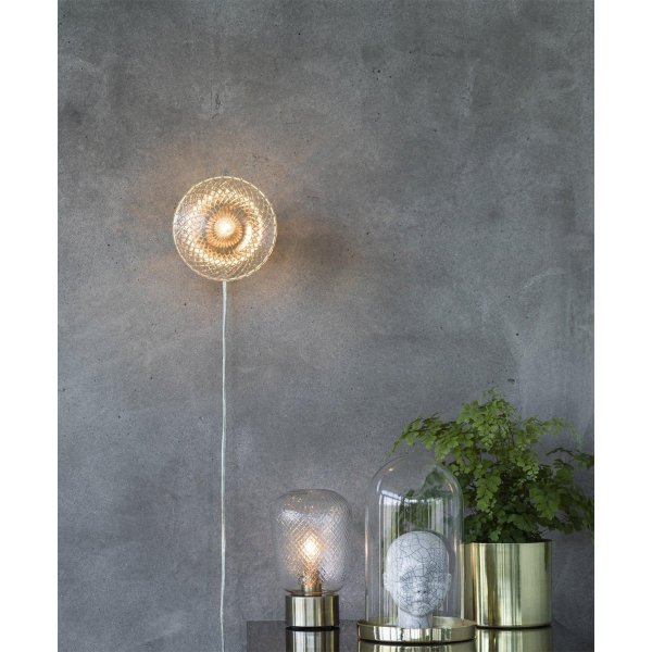 Tischlampe Juliette - Klarglas/Messing - 21 cm Tischlampe Juliette - Klarglas/Messing - 21 cm