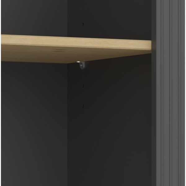 Bcherregal Nola - Schwarz/Beige