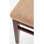 Emily Stuhl - Walnuss dunkel/Beige