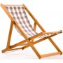 Repose Beach Liegestuhl - Grau/Wei