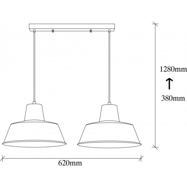 Samba Deckenleuchte 3738 - Schwarz/Gold