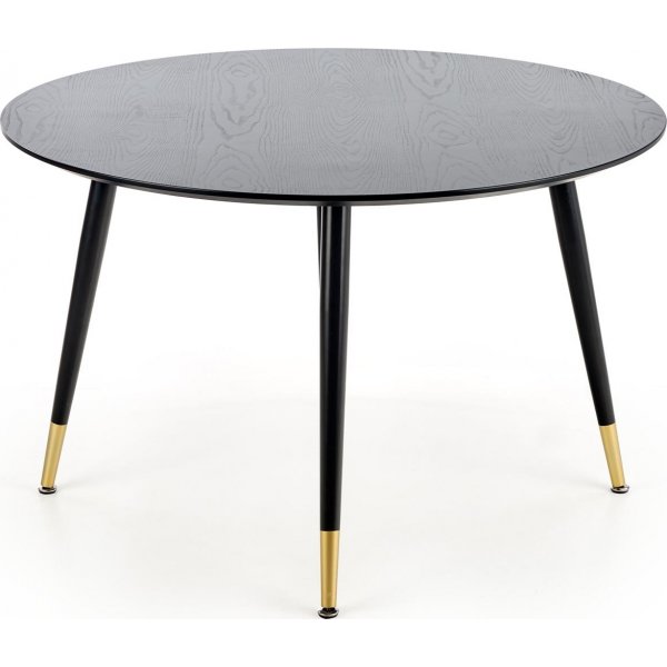 Liam Esstisch 120 cm - Schwarz/Gold