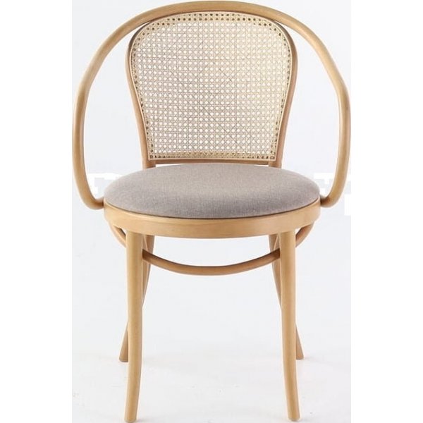 Stuhl Nr. 30 mit Rattan-Rückenlehne - Optionale Farbe des Gestells und der Polsterung Stuhl Nr. 30 mit Rattan-Rückenlehne - Optionale Farbe des Gestells und der Polsterung