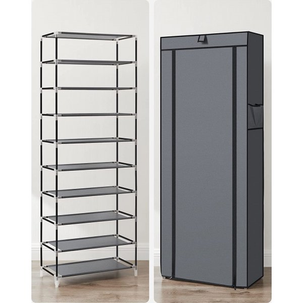 Kaspian Schuhregal 58 cm - Grau