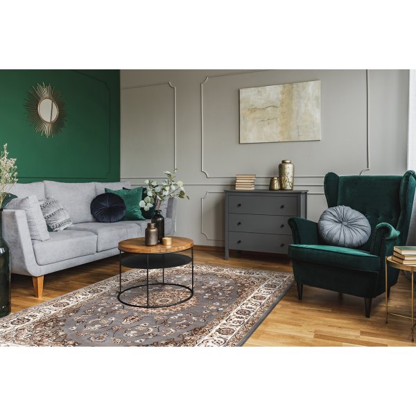 Dubai Medallion Wilton Teppich Grau Dubai Medallion Wilton Teppich Grau