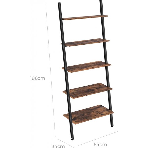 Saida Leiterregal - Braun/Schwarz Saida Leiterregal - Braun/Schwarz
