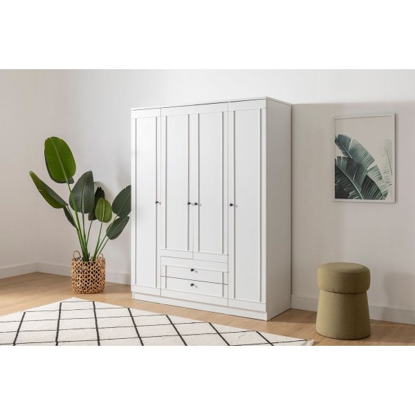 Lia Kleiderschrank 140 x 52 x 210 cm - Wei