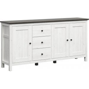 Hesen Sideboard 199 cm - Wei/Schwarz