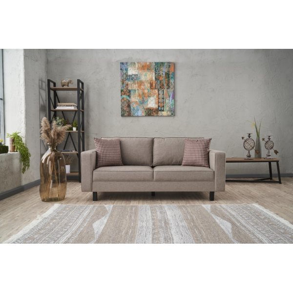 Kale 2-Sitzer-Sofa - Cremeweies Leinen