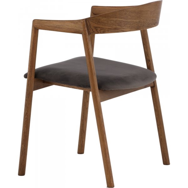 L�ng�n Esszimmerstuhl - Eiche/Grau