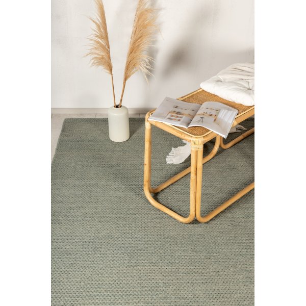 Wollteppich Hilding - Grün Wollteppich Hilding - Grün