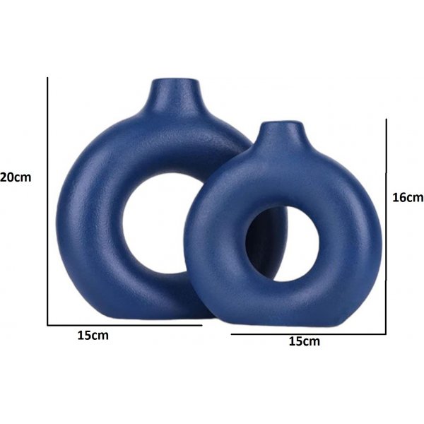 Buco Vase - Dunkelblau Buco Vase - Dunkelblau