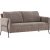 Indigofarbenes 2-Sitzer-Sofa - Beige