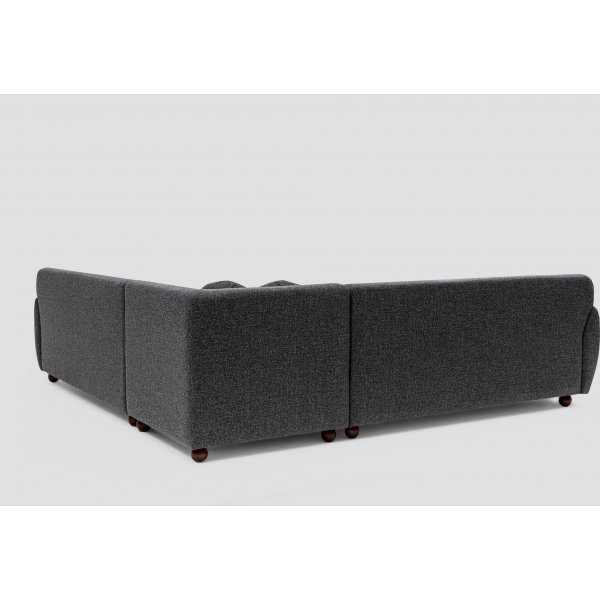 Ecksofa Eddy - Dunkelgrau