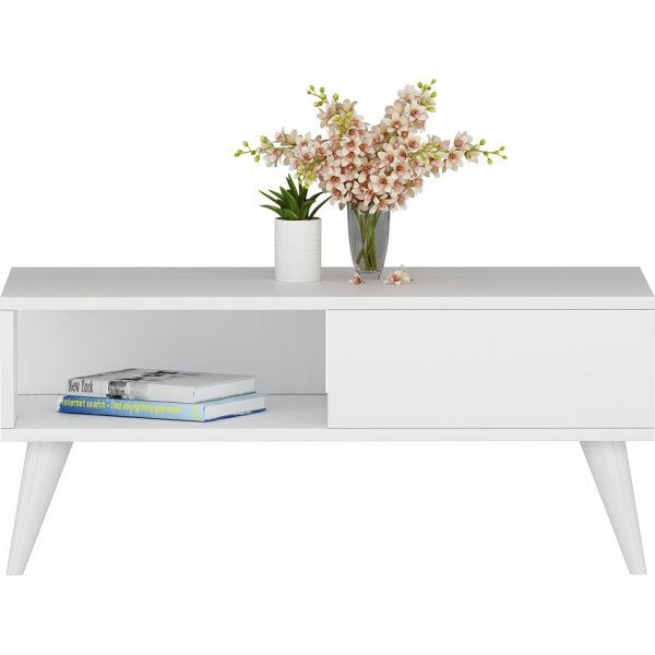 Saul Couchtisch 90 x 45 cm - Wei