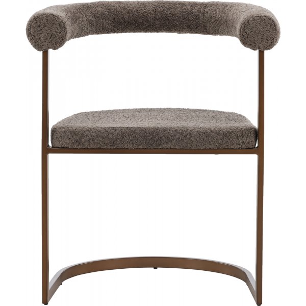 Esszimmerstuhl \\\"Morning\\\" - braunes Bouclé Esszimmerstuhl \\\"Morning\\\" - braunes Bouclé