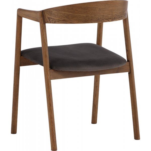 L�ng�n Esszimmerstuhl - Eiche/Grau