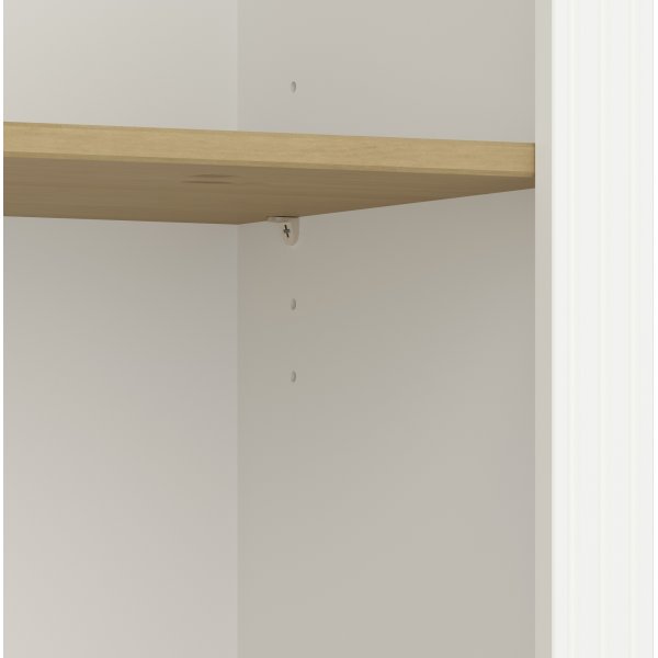 Bcherregal Nola - Wei/Beige