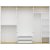 Lyn Kleiderschrank 270 x 52 x 206 cm - Wei