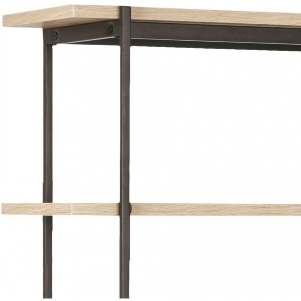 Angus Bcherregal - Schwarz/Eiche