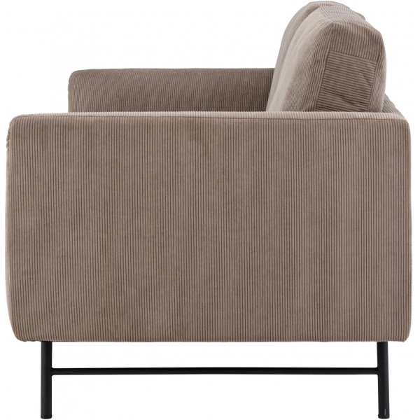 Sky 3-Sitzer-Sofa - Schwarz/Braun