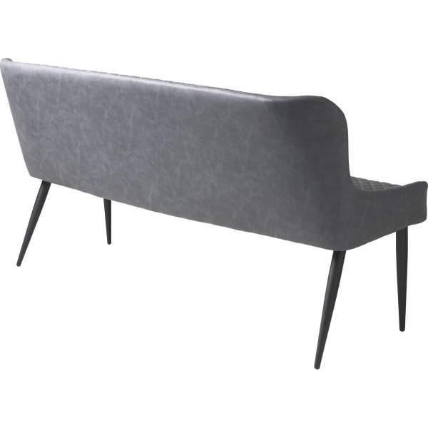 Aman 2,5-Sitzer-Sofa aus grauem PU
